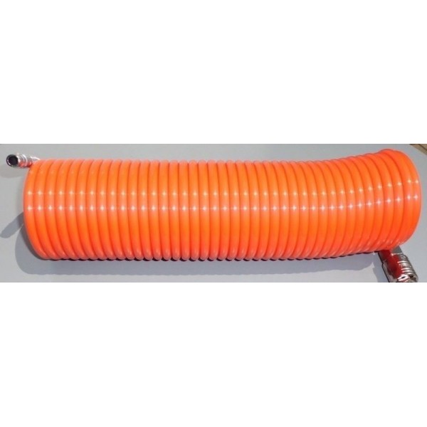 Elettroutensili Tubo spiralato x compressore ml 15 aria compressa attacco innesto rapido 8x10 mm