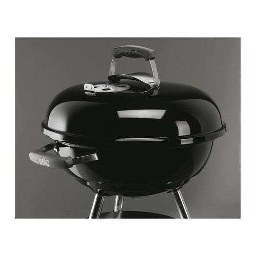 Barbecue a carbone Barbecue a carbonella weber compact kettle sferico diametro cm 47 cm colore nero
