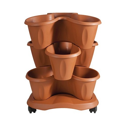 Vasi e fioriere Vaso trifoglio c/sottovaso terracotta 30015