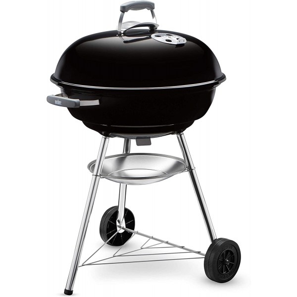 Barbecue a carbone Weber 1321004 0467714 barbecue a carbonella compact kettle 57 cm nero