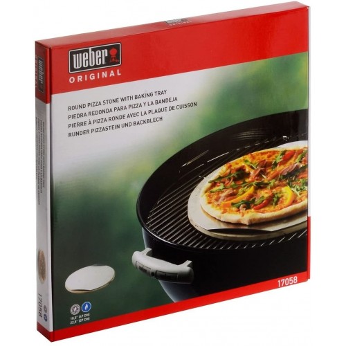 Accessori barbecue Pietra refrattaria per pizza rotonda 36.5 cm