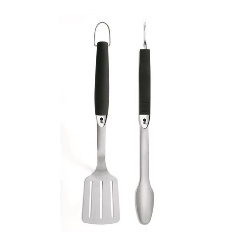 Accessori barbecue Weber kit 2 accessori in inox accessori barbecue pinza spatola