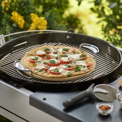Accessori barbecue Weber pietra refrattaria pizza per barbecue gourmet bbq system col beige 8836