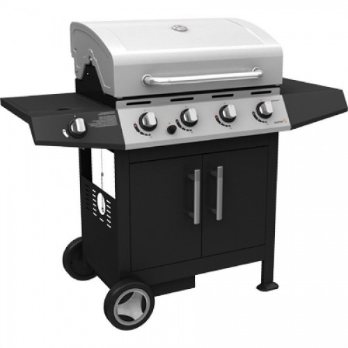 Barbecue a gas Barbecue bbq golosone 4 a gas 17kw 4 bruciatori inox cottura con pietra lavica