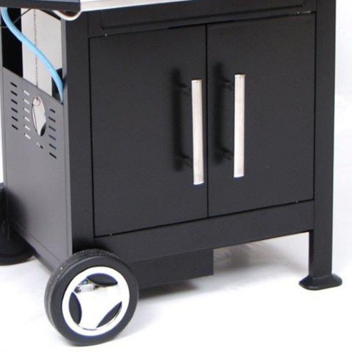 Barbecue a gas Barbecue bbq golosone 3 g45129 gas acciaio 3 bruciatori fornello pietra lavica