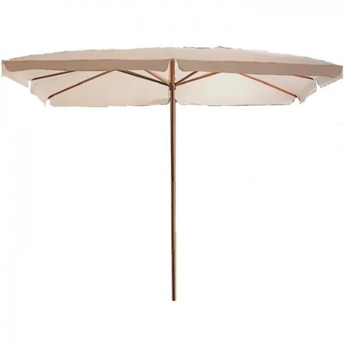 Ombrelloni Ombrellone quadro in legno mt 3x3 telo bianco per arredo esterno giardino casa