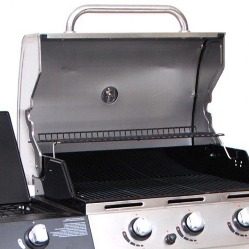 Barbecue a gas Barbecue bbq golosone 3 g45129 gas acciaio 3 bruciatori fornello pietra lavica