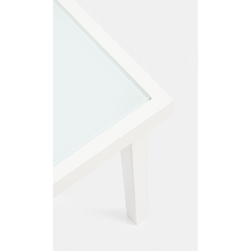 Tavoli da esterno Salotto auri bianco set da 3 pezzi 662992 Tavoli da esterno Salotto auri bianco set da 3 pezzi 662992