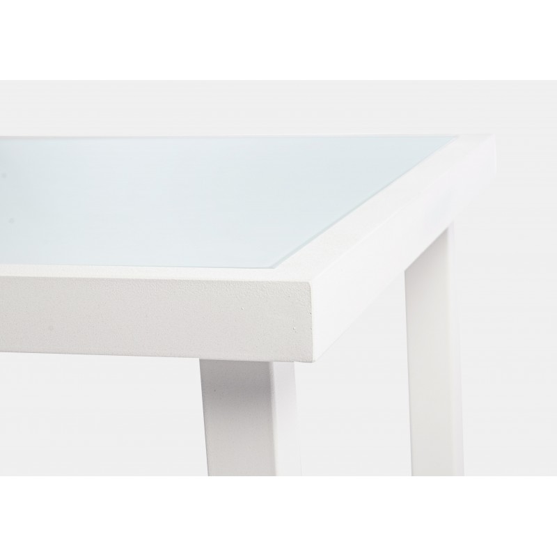 Tavoli da esterno Salotto auri bianco set da 3 pezzi 662992 Tavoli da esterno Salotto auri bianco set da 3 pezzi 662992