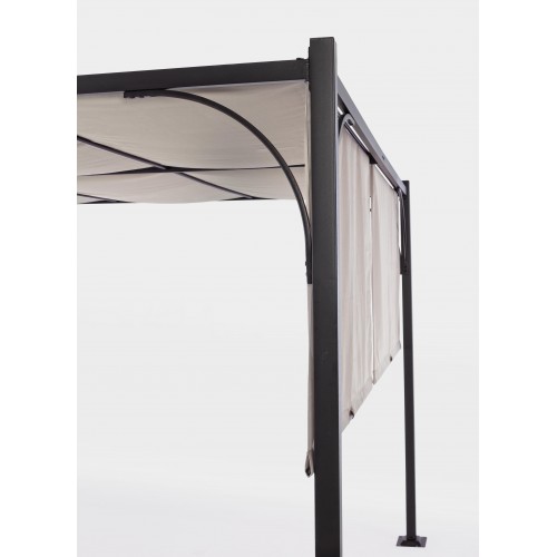 Gazebo Gazebo slide 3x4mt antracite/grigio 795435