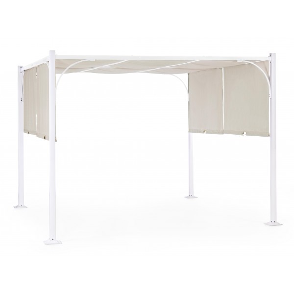 Gazebo Gazebo slide 3x3mt bianco/tortora 795436