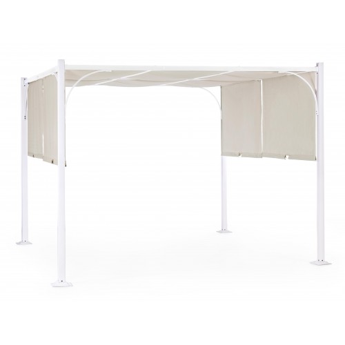 Gazebo Gazebo slide 3x3mt bianco/tortora 795436