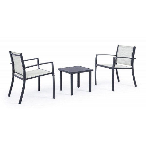 Divani da giardino Salotto auri antracite set da 3 pezzi 662993