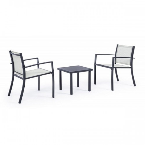 Divani da giardino Salotto auri antracite set da 3 pezzi 662993