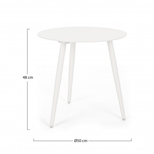 Tavoli da esterno Tavolino ridley ø50cm bianco 662700