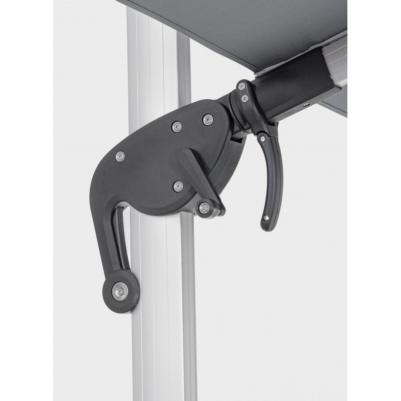 Ombrelloni Ombrellone ines 3x3m grigio scuro 795608