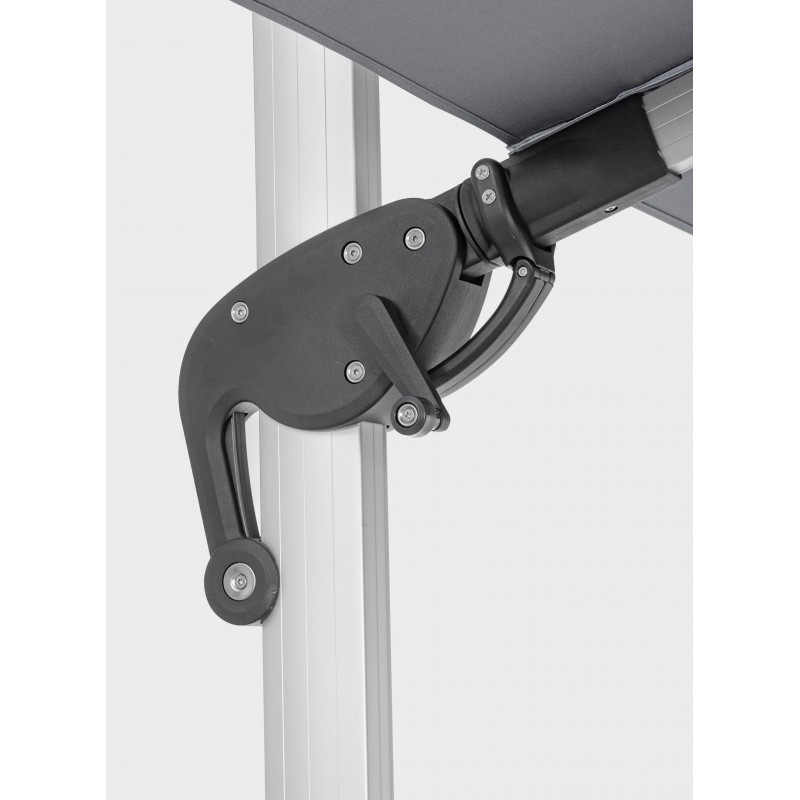 Ombrelloni Ombrellone ines 3x3m grigio scuro 795608