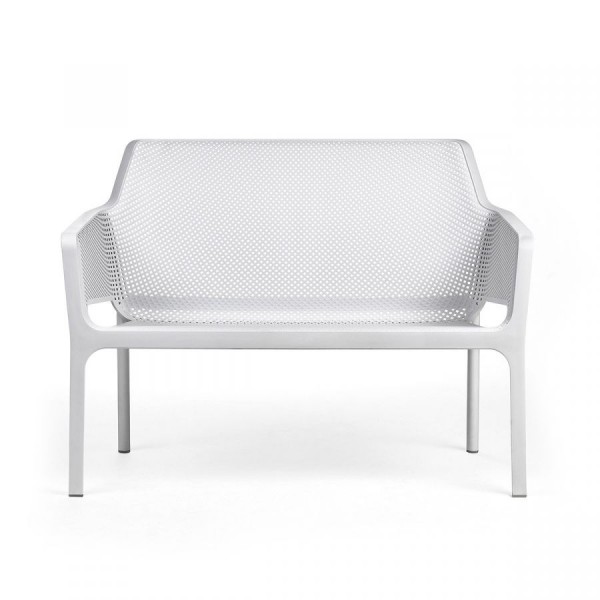 Divani da esterno Panchina da giardino net bench bianco 4033800000