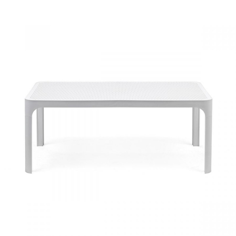 Tavoli da esterno Tavolino da giardino net bianco 100 cm Tavoli da esterno Tavolino da giardino net bianco 100 cm