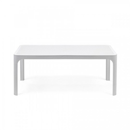 Tavoli da esterno Tavolino da giardino net bianco 100 cm