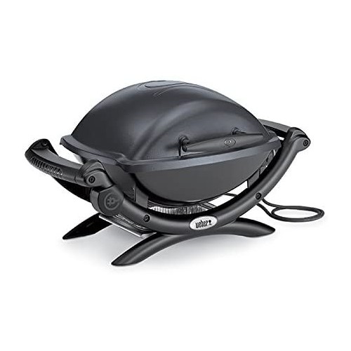 Barbecue elettrico Weber q 1400 dark grey barbecue elettrico