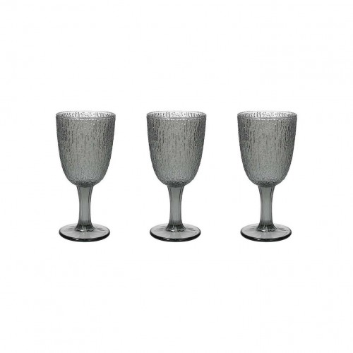 Bicchieri Set 3 Calici bicchieri in vetro 250 ml linea Davor grigio
