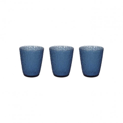 Bicchieri Set 3 Bicchieri davor 280 Cc Vetro blu