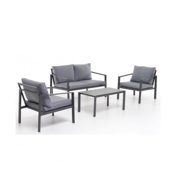 Divani da esterno Salottino atlanta antracite set da 4 pezzi