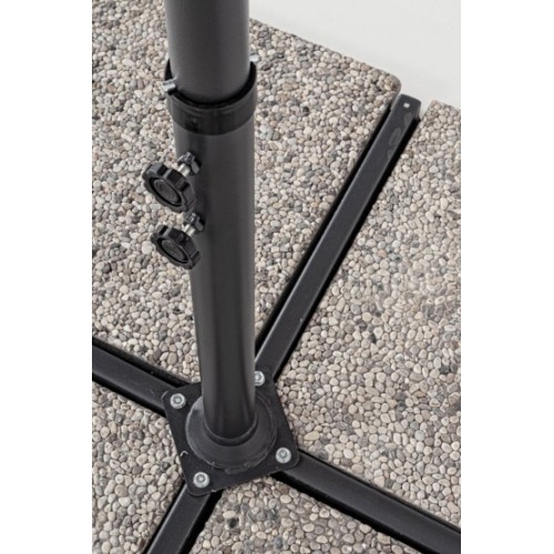 Ombrelloni Ombrellone retrattile texas 2x3mt colore tortora