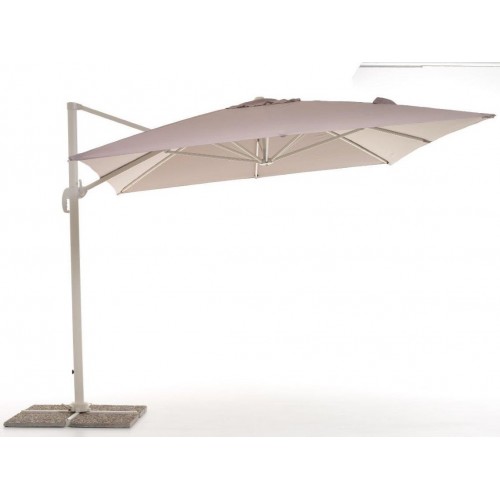 Ombrelloni Ombrellone verso retrattile 3x4 grigio