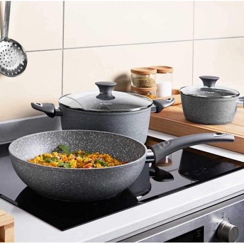 Pentole Casseruola con coperchio cm20 pure roq