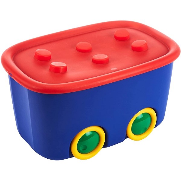 Cesti portabiancheria Contenitore portagiochi funny box arlecchino multicolore