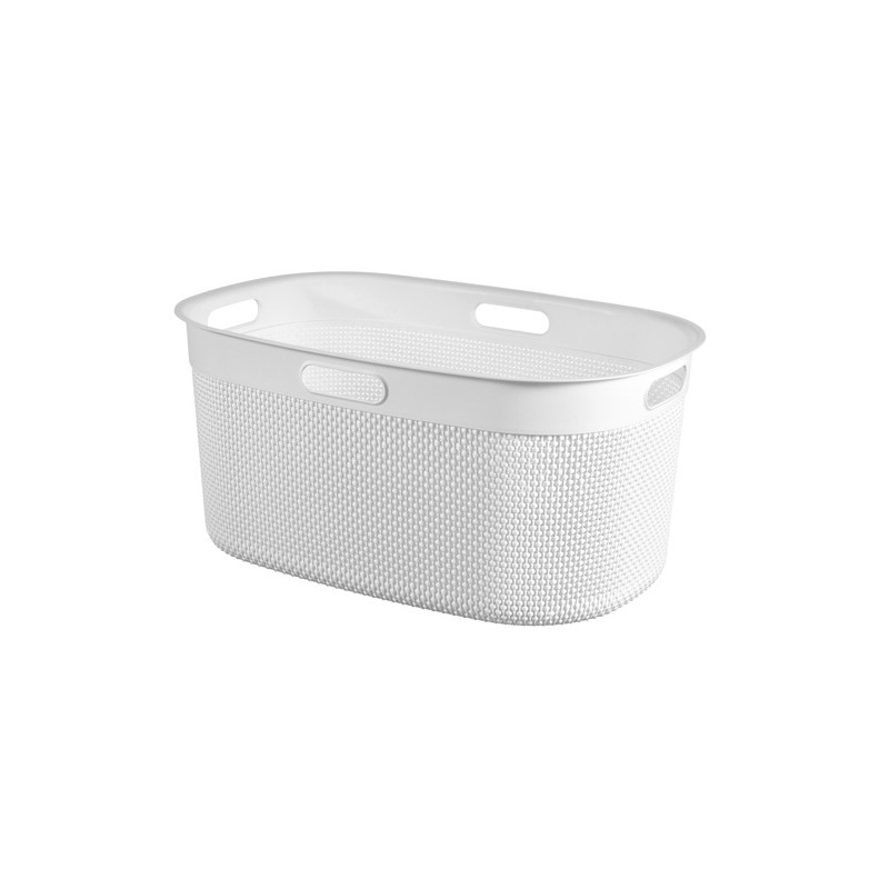 Cesti portabiancheria Contenitore laundry basket bianco in plastica