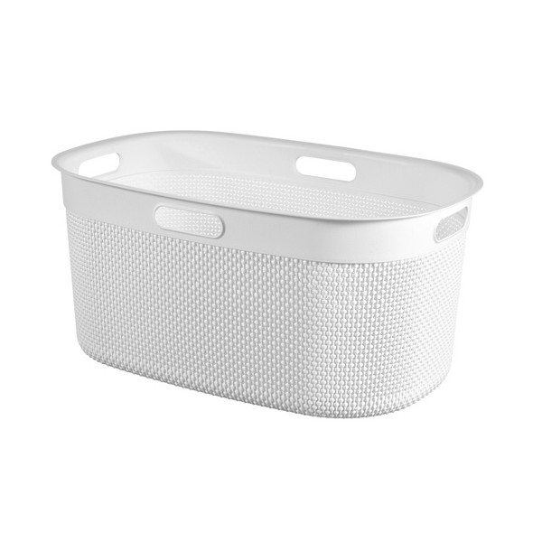 Cesti portabiancheria Contenitore laundry basket bianco in plastica