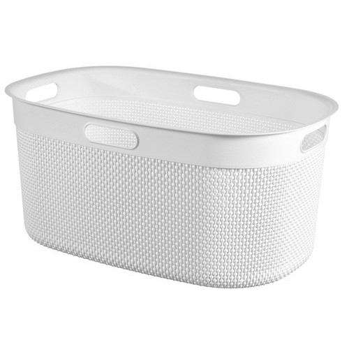 Cesti portabiancheria Contenitore laundry basket bianco in plastica