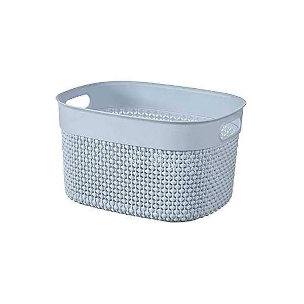 Cesti portabiancheria Contenitore kis filo baskets XS stone blu cm23,5x17,5x12h