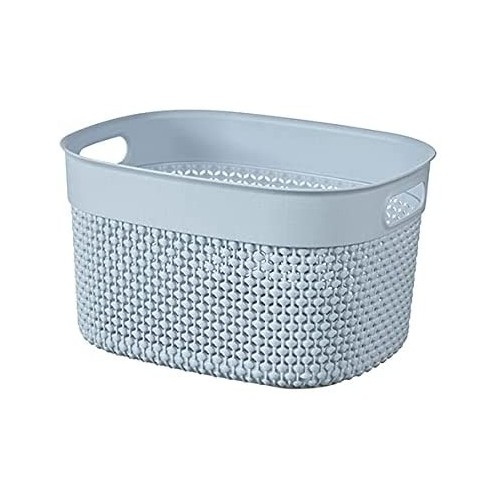 Cesti portabiancheria Contenitore kis filo baskets XS stone blu cm23,5x17,5x12h