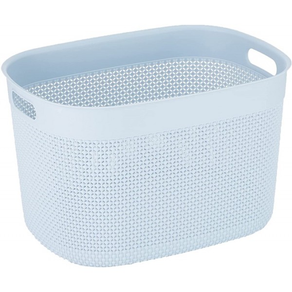 Cesti portabiancheria Contenitore kis filo baskets XL stone blu cm44x33x27h