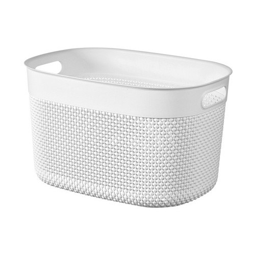 Cesti portabiancheria Contenitore kis filo baskets L bianco cm38x29x22h