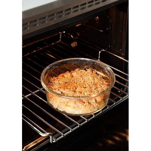 Utensili da cucina Contenitore Cibo in Vetro con Valvola Rosso cm20x20x8h