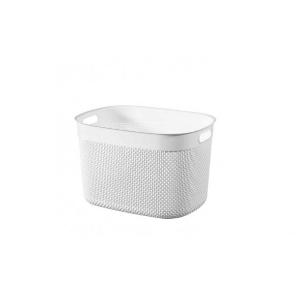 Cesti portabiancheria Contenitore kis filo baskets XS bianco cm24X18X12h