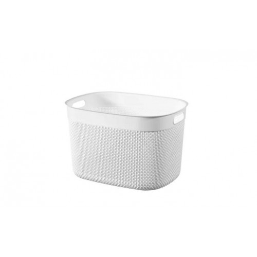Cesti portabiancheria Contenitore kis filo baskets XS bianco cm24X18X12h