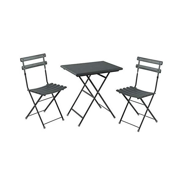 Tavoli da esterno Set da Esterno Arc EN Cielo Ferro Antico Tavolo cm70X50 + 2 sedie