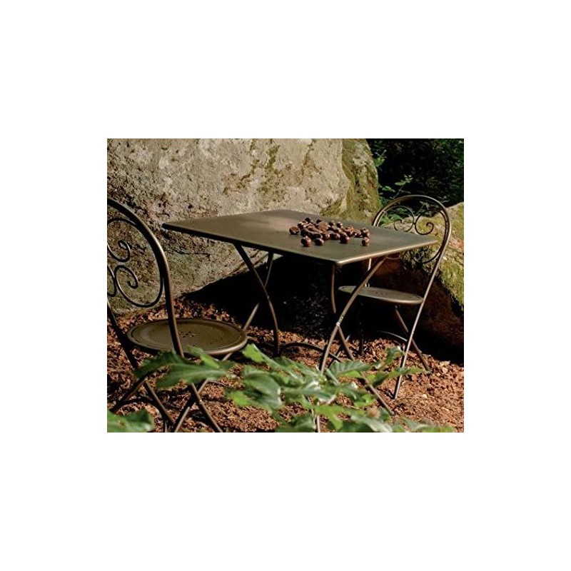 Tavoli da esterno Tavolo Pigalle Quadrato Pieghevole cm76x76 marrone india Tavoli da esterno Tavolo Pigalle Quadrato Pieghevole cm76x76 marrone india