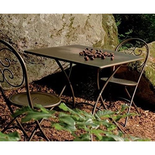 Tavoli da esterno Tavolo Pigalle Quadrato Pieghevole cm76x76 marrone india