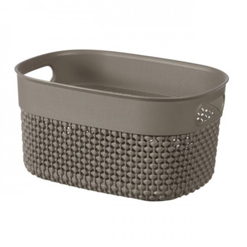 Cesti portabiancheria Contenitore filo basket XS cappuccino cm24x18x12h