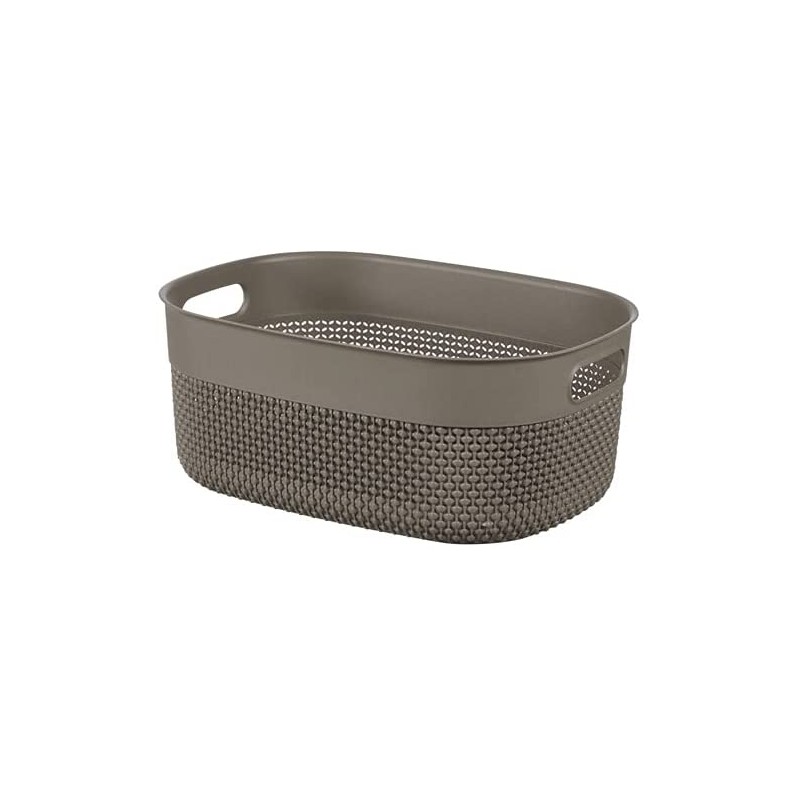 Cesti portabiancheria Contenitore filo basket S cappuccino cm27x22x15 Cesti portabiancheria Contenitore filo basket S cappuccino cm27x22x15