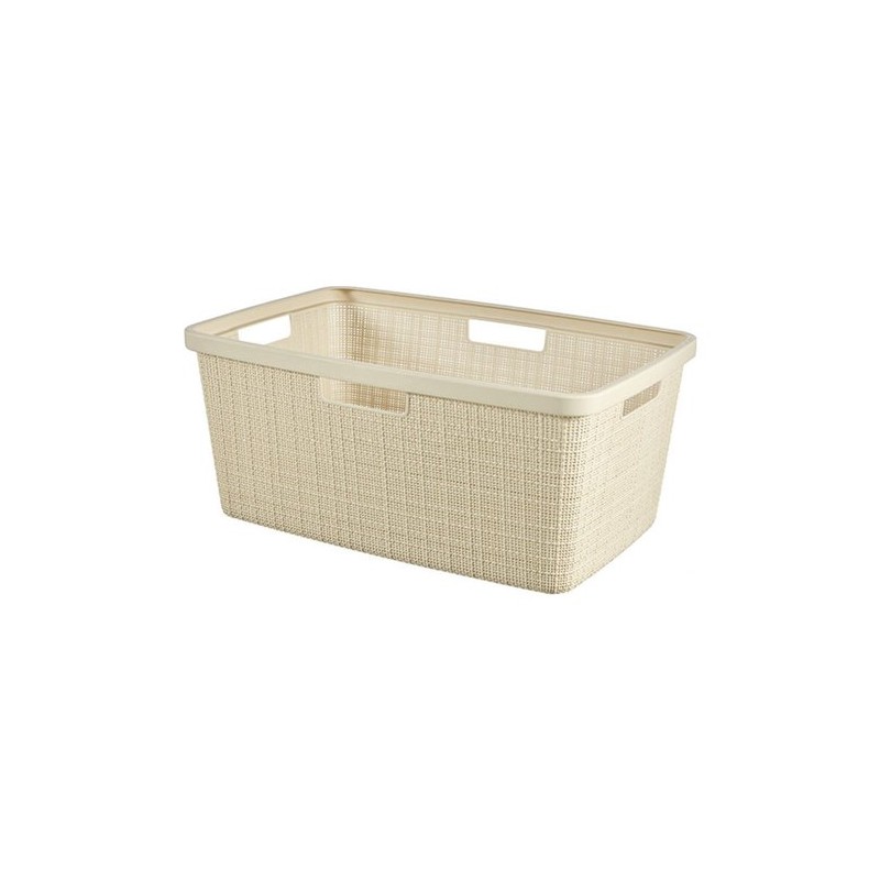 Cesti portabiancheria Portabiancheria jute basket bianco cm50x39x25h Cesti portabiancheria Portabiancheria jute basket bianco cm50x39x25h