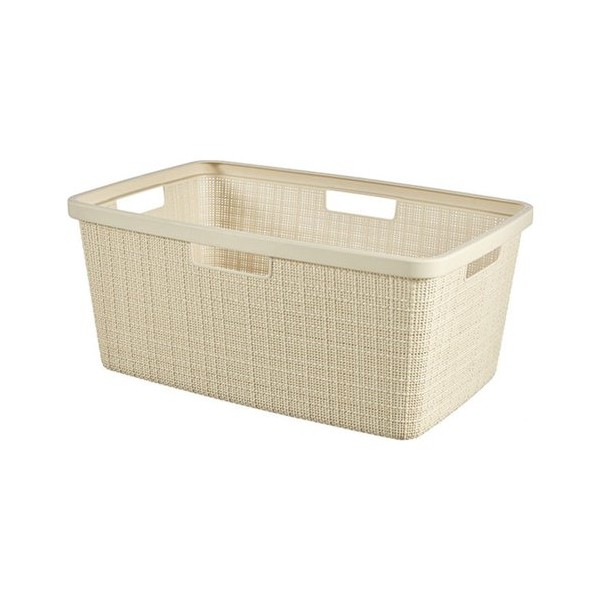 Cesti portabiancheria Portabiancheria jute basket bianco cm50x39x25h