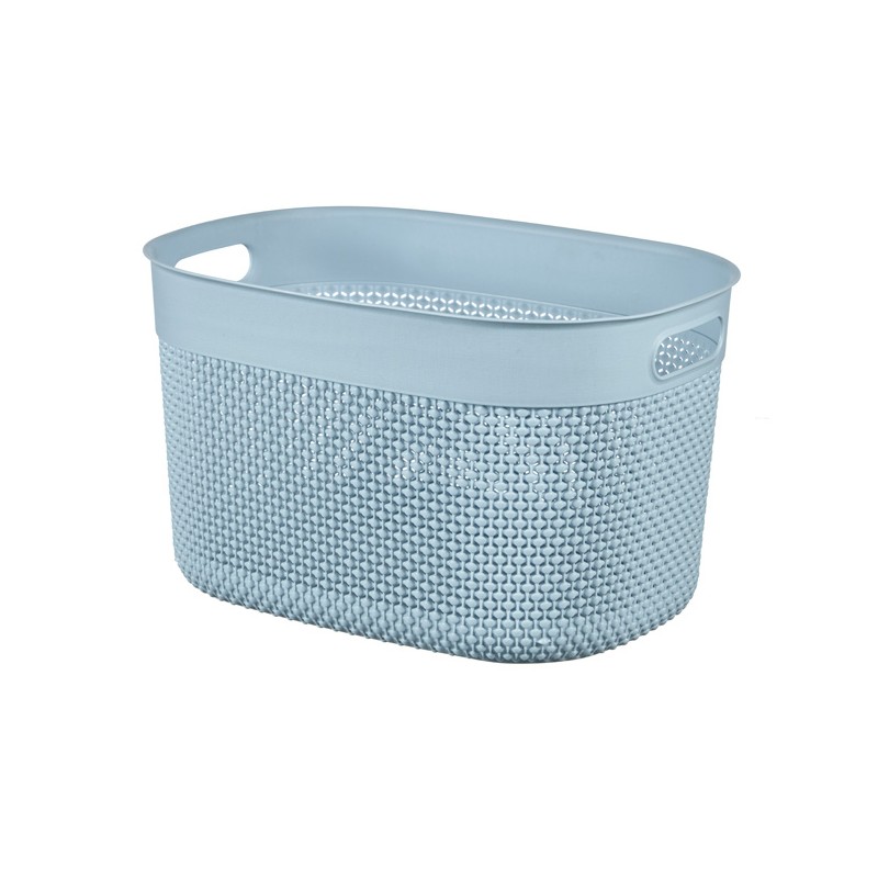 Cesti portabiancheria Contenitore filo basket S colore stone blu cm24x18x12h Cesti portabiancheria Contenitore filo basket S colore stone blu cm24x18x12h